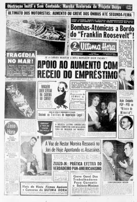Última Hora [jornal]. Rio de Janeiro-RJ, 27 jul. 1956 [ed. vespertina].