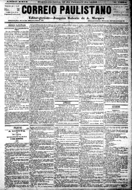 Correio paulistano [jornal], [s/n]. São Paulo-SP, 15 jan. 1883.