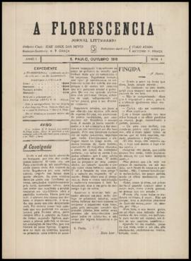 A Florescencia [jornal], a. 1, n. 4. São Paulo-SP, out. 1916.