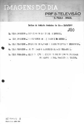 TV Tupi [emissora]. Revista Feminina [programa]. Roteiro [televisivo], 13 mar. 1964.