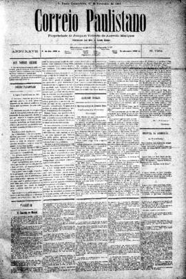 Correio paulistano [jornal], [s/n]. São Paulo-SP, 17 fev. 1881.