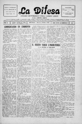 La Difesa [jornal], a. 3, n. 63. São Paulo-SP, 14 mar. 1926.