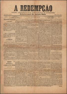 A Redempção [jornal], a. 1, n. 77. São Paulo-SP, 05 out. 1887.