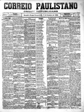 Correio paulistano [jornal], [s/n]. São Paulo-SP, 09 out. 1894.