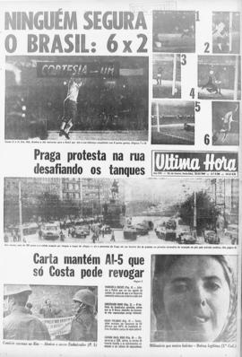 Última Hora [jornal]. Rio de Janeiro-RJ, 22 ago. 1969 [ed. vespertina].