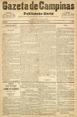 Gazeta de Campinas [jornal], a. 8, n. 1147. Campinas-SP, 05 out. 1877.