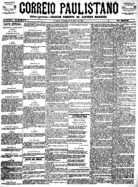 Correio paulistano [jornal], [s/n]. São Paulo-SP, 20 mai. 1888.