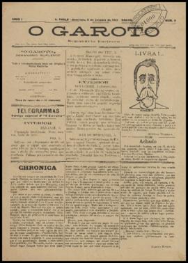 O Garoto [jornal], a. 1, n. 2. São Paulo-SP, 06 jan. 1901.