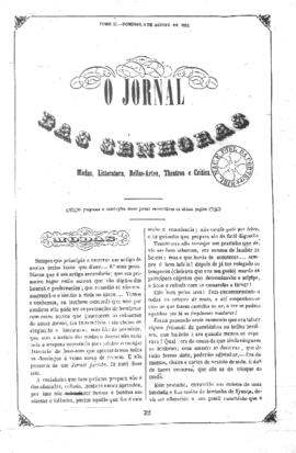 O Jornal das senhoras [jornal], t. 2, [s/n]. Rio de Janeiro-RJ, 08 ago. 1852.