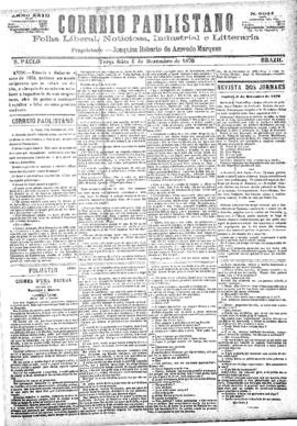 Correio paulistano [jornal], [s/n]. São Paulo-SP, 05 dez. 1876.