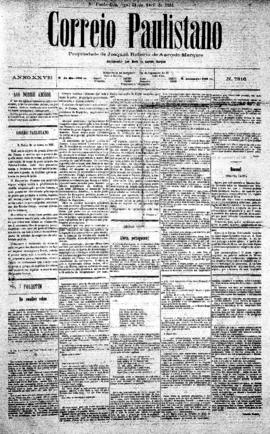 Correio paulistano [jornal], [s/n]. São Paulo-SP, 24 abr. 1881.