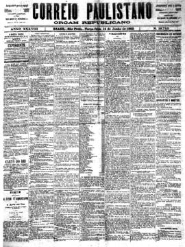 Correio paulistano [jornal], [s/n]. São Paulo-SP, 14 jun. 1892.