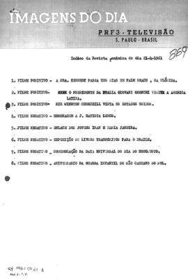 TV Tupi [emissora]. Revista Feminina [programa]. Roteiro [televisivo], 21 abr. 1961.