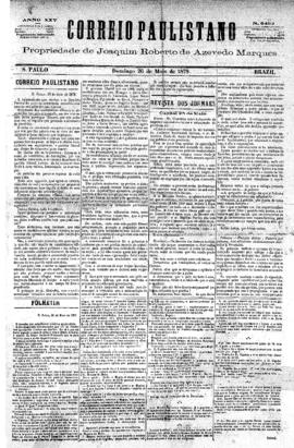 Correio paulistano [jornal], [s/n]. São Paulo-SP, 26 mai. 1878.