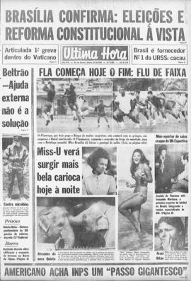 Última Hora [jornal]. Rio de Janeiro-RJ, 21 jun. 1969 [ed. vespertina].