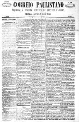 Correio paulistano [jornal], [s/n]. São Paulo-SP, 22 dez. 1878.