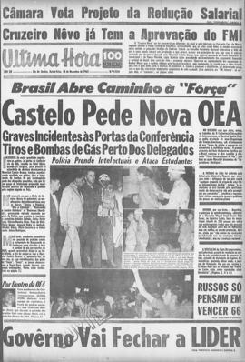 Última Hora [jornal]. Rio de Janeiro-RJ, 18 nov. 1965 [ed. vespertina].