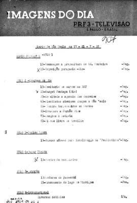 TV Tupi [emissora]. Diário de São Paulo na T.V. [programa]. Roteiro [televisivo], 21 jul. 1959.