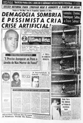 Última Hora [jornal]. Rio de Janeiro-RJ, 10 jul. 1956 [ed. vespertina].