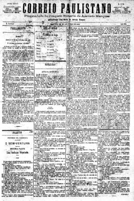 Correio paulistano [jornal], [s/n]. São Paulo-SP, 31 out. 1880.