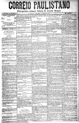 Correio paulistano [jornal], [s/n]. São Paulo-SP, 01 mar. 1887.