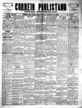 Correio paulistano [jornal], [s/n]. São Paulo-SP, 17 dez. 1892.