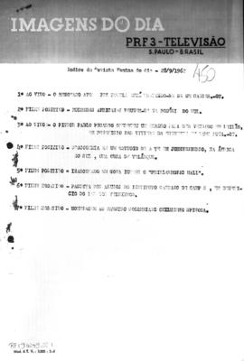 TV Tupi [emissora]. Revista Feminina [programa]. Roteiro [televisivo], 28 set. 1962.