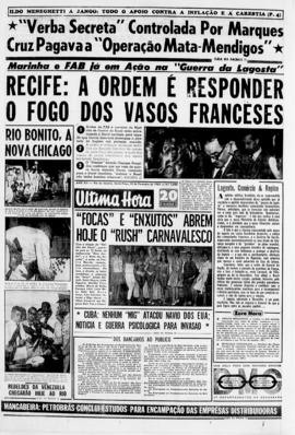 Última Hora [jornal]. Rio de Janeiro-RJ, 22 fev. 1963 [ed. vespertina].