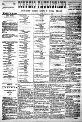 Correio paulistano [jornal], [s/n]. São Paulo-SP, 20 set. 1885.