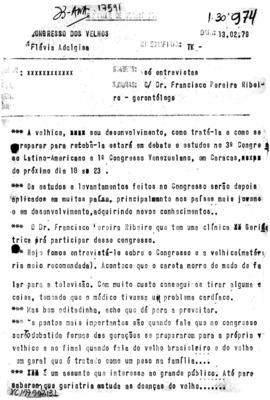 TV Tupi [emissora]. Dossiê subsidiário [programa não identificado], 13 fev. 1979.