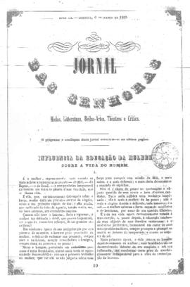 O Jornal das senhoras [jornal], t. 3, [s/n]. Rio de Janeiro-RJ, 06 mar. 1853.