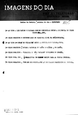 TV Tupi [emissora]. Revista Feminina [programa]. Roteiro [televisivo], 13 jun. 1962.