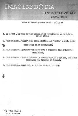 TV Tupi [emissora]. Revista Feminina [programa]. Roteiro [televisivo], 20 dez. 1963.