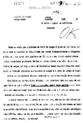 TV Tupi [emissora]. Dossiê subsidiário [programa não identificado], 15 ago. 1978.