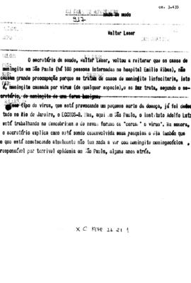 TV Tupi [emissora]. Dossiê subsidiário [programa não identificado], 21 nov. 1978.