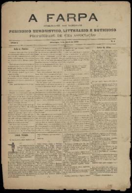 A Farpa [jornal], a. 1, n. 2. São Paulo-SP, 03 abr. 1887.