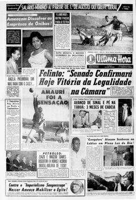 Última Hora [jornal]. Rio de Janeiro-RJ, 30 jul. 1956 [ed. vespertina].