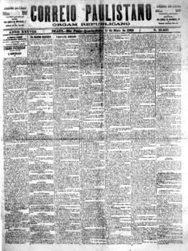 Correio paulistano [jornal], [s/n]. São Paulo-SP, 11 mai. 1892.