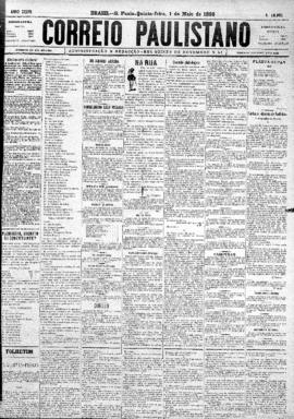 Correio paulistano [jornal], [s/n]. São Paulo-SP, 01 mai. 1890.