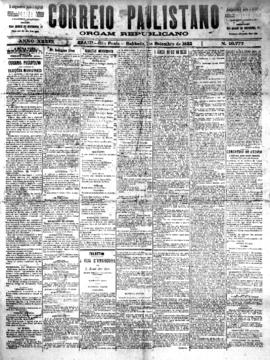 Correio paulistano [jornal], [s/n]. São Paulo-SP, 03 set. 1892.
