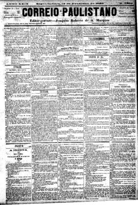 Correio paulistano [jornal], [s/n]. São Paulo-SP, 12 fev. 1883.