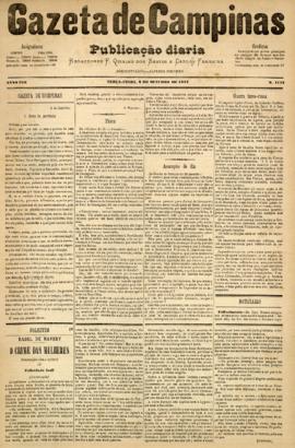 Gazeta de Campinas [jornal], a. 8, n. 1144. Campinas-SP, 02 out. 1877.