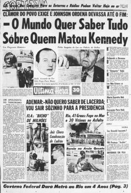 Última Hora [jornal]. Rio de Janeiro-RJ, 27 nov. 1963 [ed. vespertina].