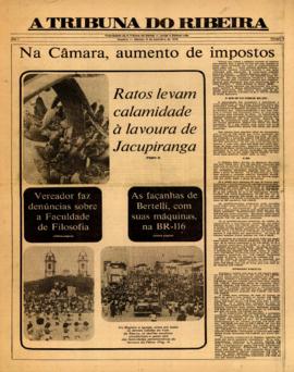 A Tribuna do Ribeira [jornal], a. 1, n. 3. Registro-SP, 09 set. 1978.