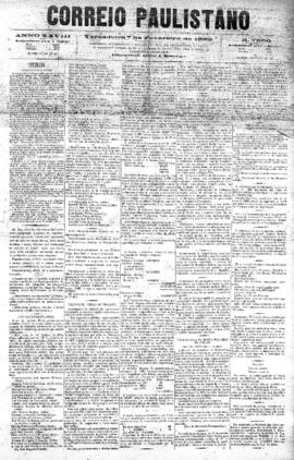 Correio paulistano [jornal], [s/n]. São Paulo-SP, 07 fev. 1882.