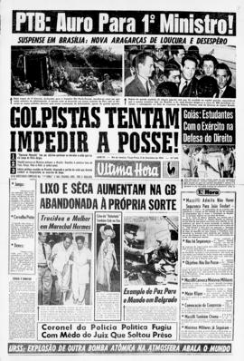 Última Hora [jornal]. Rio de Janeiro-RJ, 05 set. 1961 [ed. matutina].