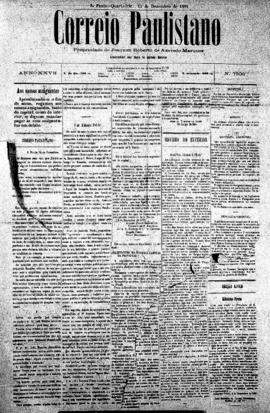 Correio paulistano [jornal], [s/n]. São Paulo-SP, 14 dez. 1881.