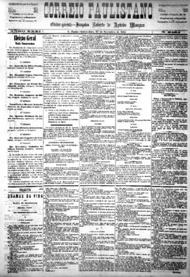 Correio paulistano [jornal], [s/n]. São Paulo-SP, 27 nov. 1884.