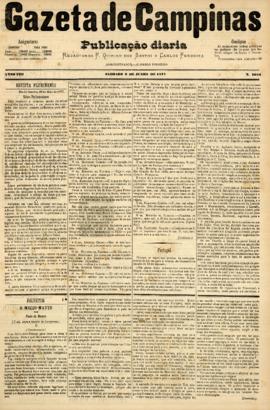 Gazeta de Campinas [jornal], a. 8, n. 1054. Campinas-SP, 09 jun. 1877.