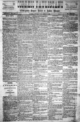 Correio paulistano [jornal], [s/n]. São Paulo-SP, 21 jun. 1885.